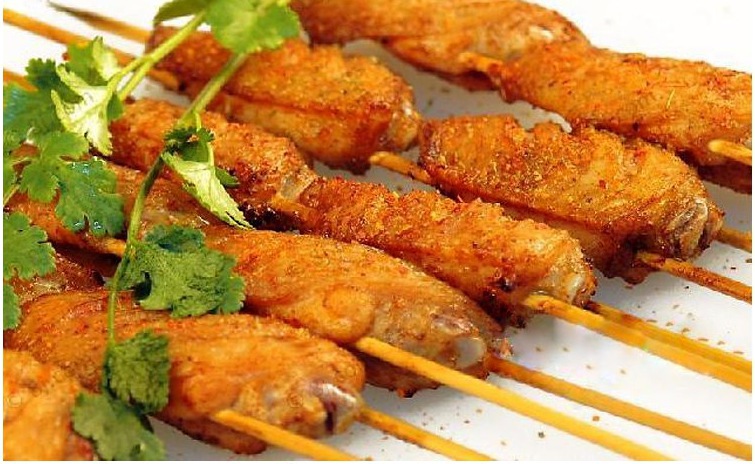 新鲜冷冻食品 正宗翅中串 鸡肉串 鸡翅串 单签翅中 烧烤必备 批发