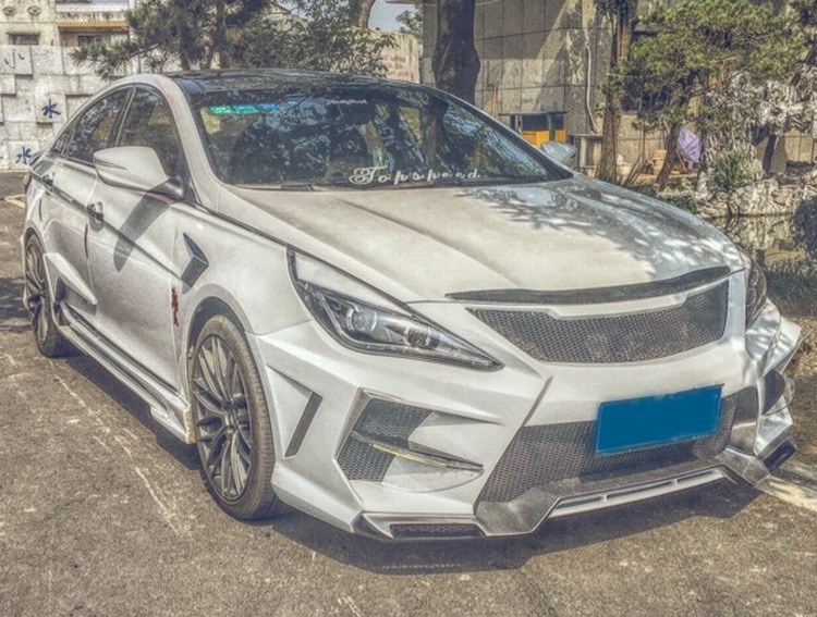 适用现代索纳塔八ex款大包围索8汽车改装大包围前杠后杠中网侧裙