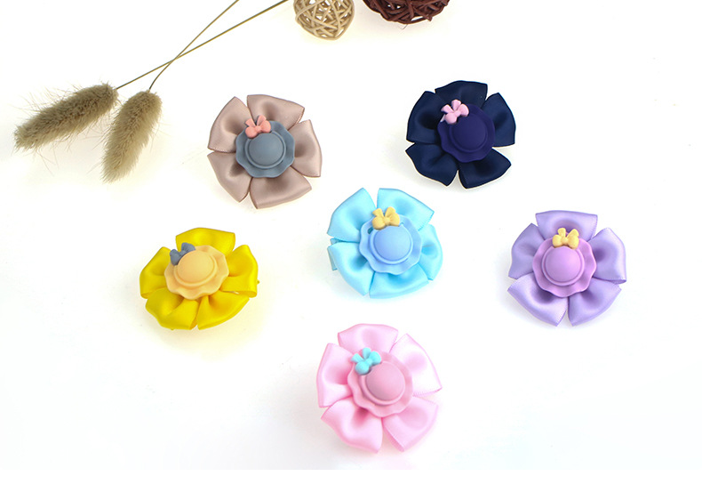 创意小礼帽子发夹儿童发夹蝴蝶结帽子边夹手工布艺少女发夹批