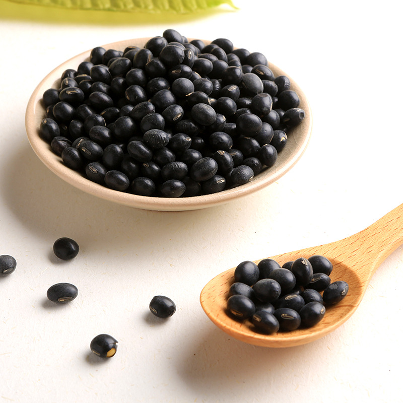 豆类杂粮绿芯黑豆农家自产非转基因有机绿心大黑豆***250g-薏仁米产业