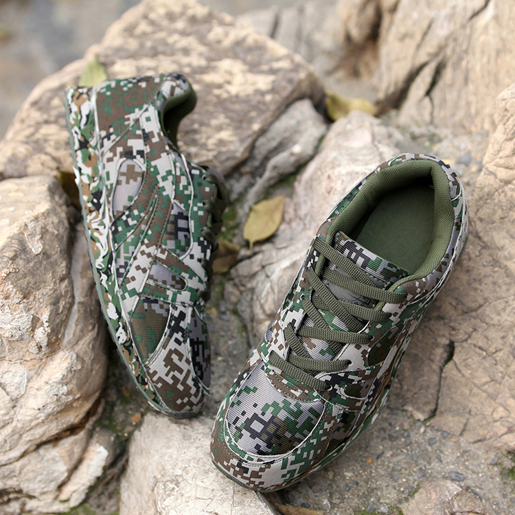 军迷彩鞋男士林地数码鞋夏季超轻透气特种兵作训鞋运动跑鞋