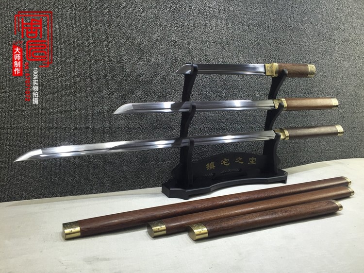 龙泉宝剑 正品刀剑日本手工唐刀直刀一体长刀厂家直销收藏 未开刃