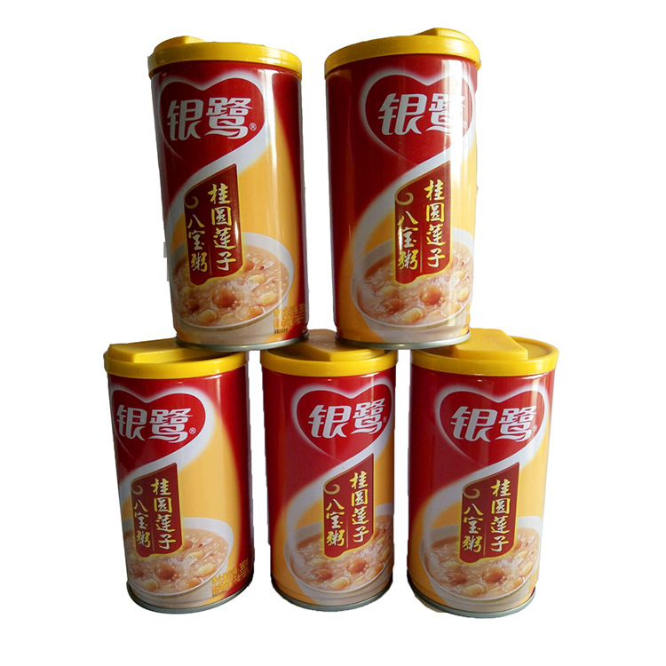 特价批发银鹭莲子玉米桂圆八宝粥360g12罐整箱