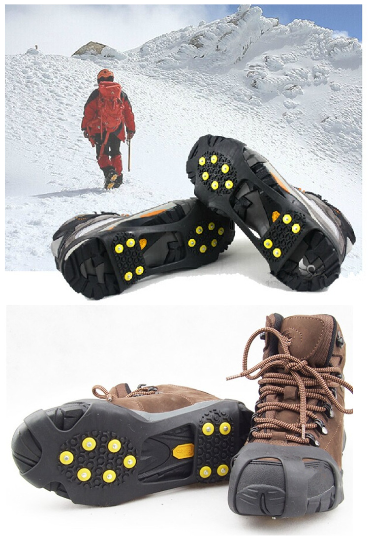 31010 户外登山10齿防滑鞋套/十齿