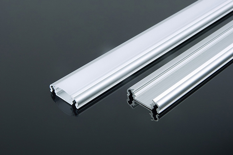 cn-607 led灯条铝型材 硬灯条u型铝槽 线路板12mm室内装修-led灯具
