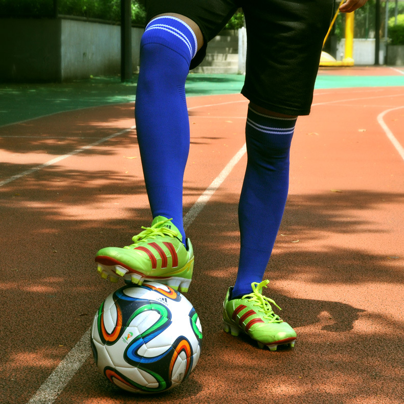 成人足球袜 男长筒袜薄款防滑训练长袜加厚毛巾底登山表演袜