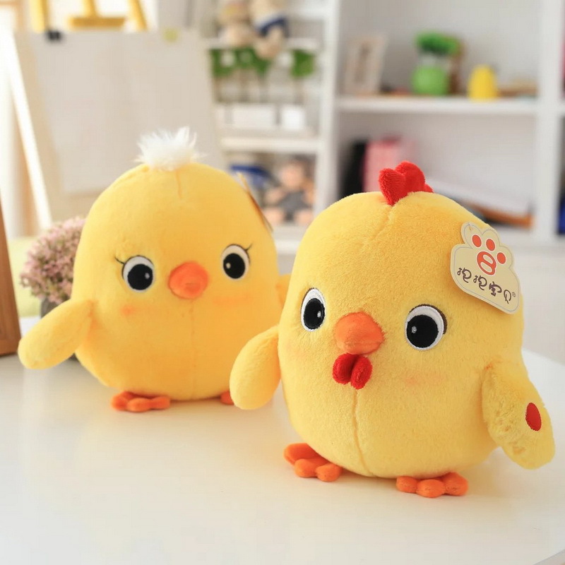 创意小黄鸡毛绒玩具可爱儿童玩具鸡公仔情侣礼物