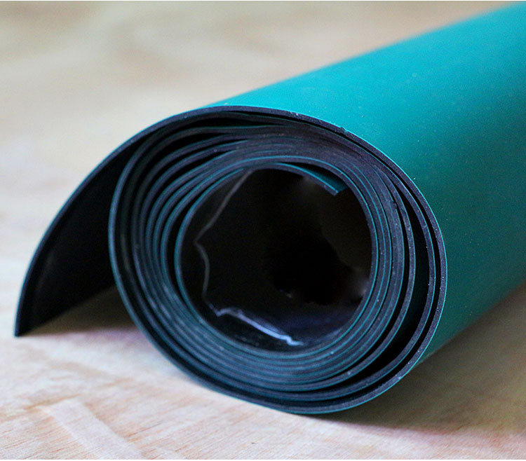 工厂直销 绿色防静电台垫工作台胶垫防静电胶皮橡胶不缩水 2mm厚