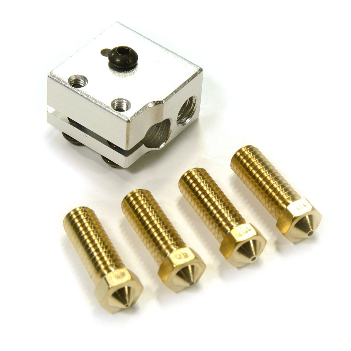 3d打印机配件 e3d喷嘴 全金属e3d m6螺纹黄铜刻字喷嘴1.75/0.