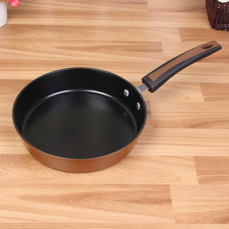 24cm 不锈钢平底煎锅 不沾油煎饼过 特色平底锅9.9元十元店货源