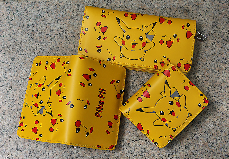 宠物小精灵皮夹 神奇宝贝动漫pokemon go皮卡丘钱包 口袋妖怪钱夹