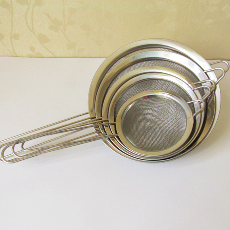 烘焙工具 宽边油格油捞 漏勺豆浆过滤网筛 10cm12cm14cm16cm18cm