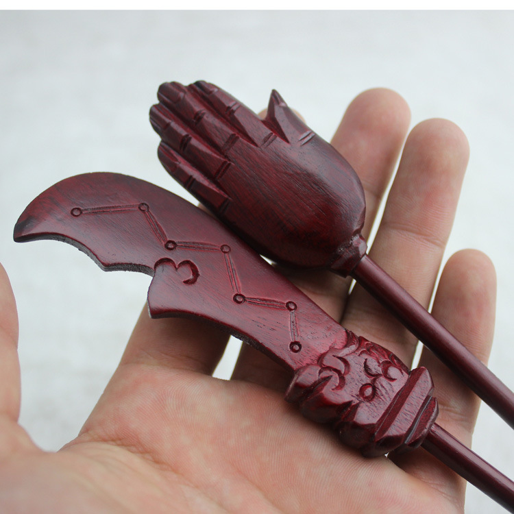 佛教用品施食器佛手刀焰口法器出食器法会佛手出食刀施食 手工艺