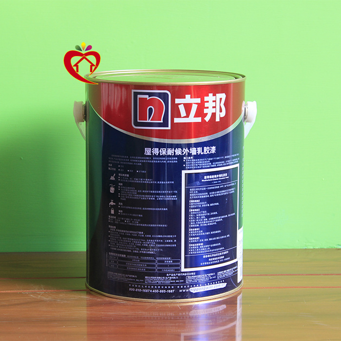 立邦防水乳胶漆 外墙防水涂料 阳台厨卫 屋得保耐候白色彩色 4.5l