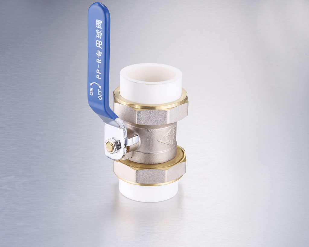 玉环ppr双活接铜球阀 热熔球阀 ppr