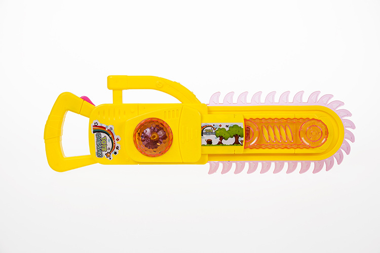 新款双刃闪光音乐电锯 锯齿会动 地摊热卖儿童发光玩具批发