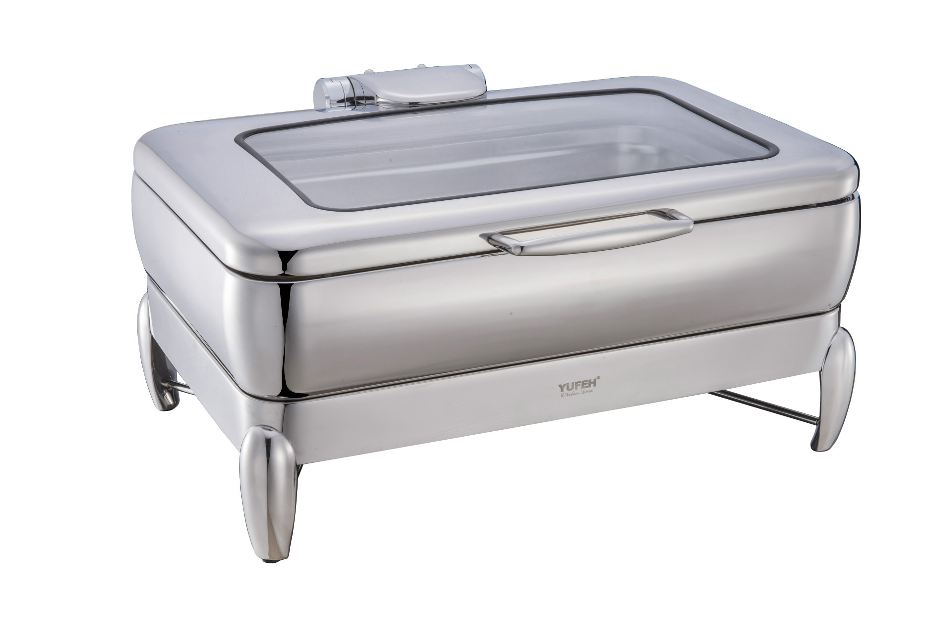 304不锈钢自助餐炉 长方形保温加热自助餐炉 江门可视翻盖菲炉