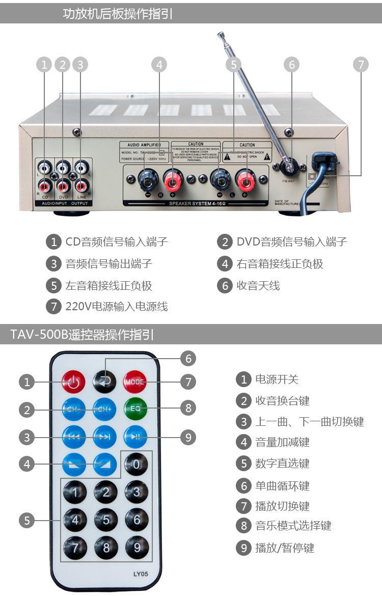 功放机 家用 卡拉ok功放 大功率音频功率放大器