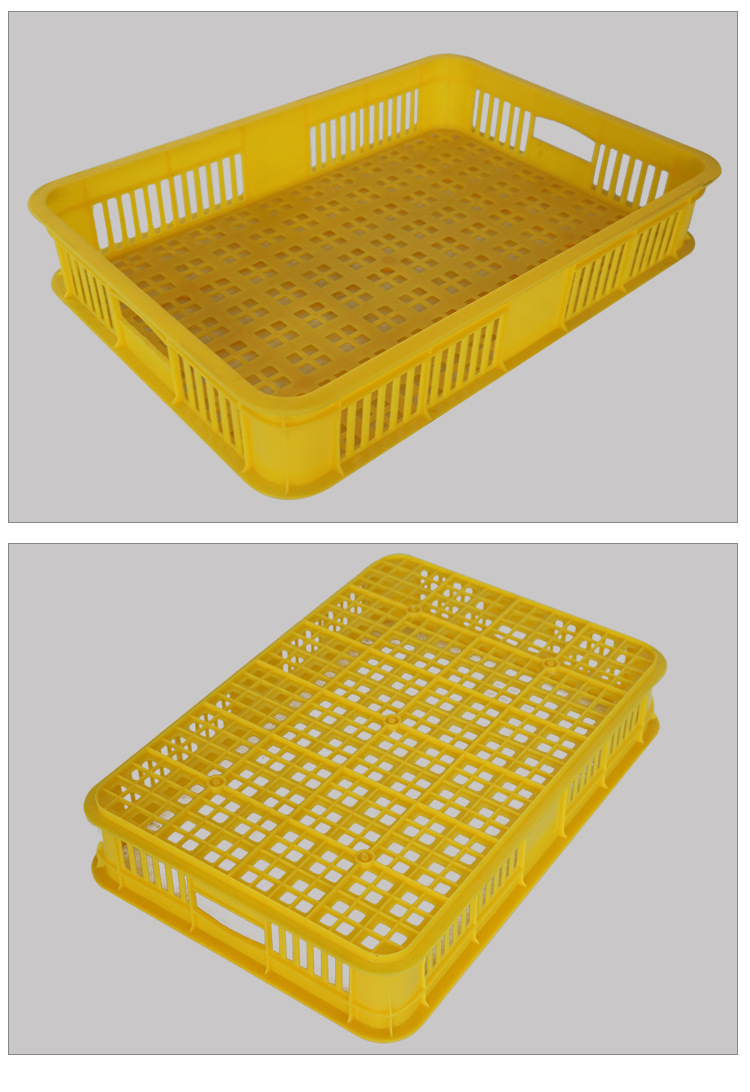 塑料周转箱塑料箱菜箩水果蔬菜运输塑料储物筐10#箩600*420*107mm