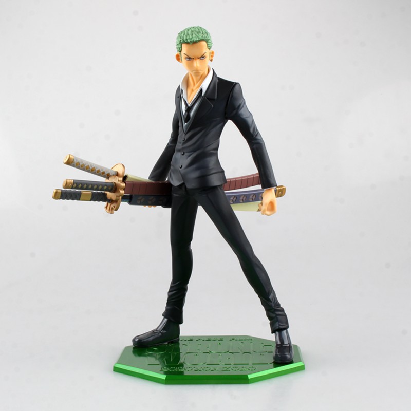 动漫公仔onepiece海贼王pop-strongworld强者世界pop黑衣索隆模型