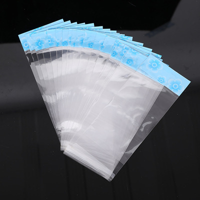 义乌厂家直销opp各种卡头自沾袋服装包装袋不干胶礼品袋定制批发