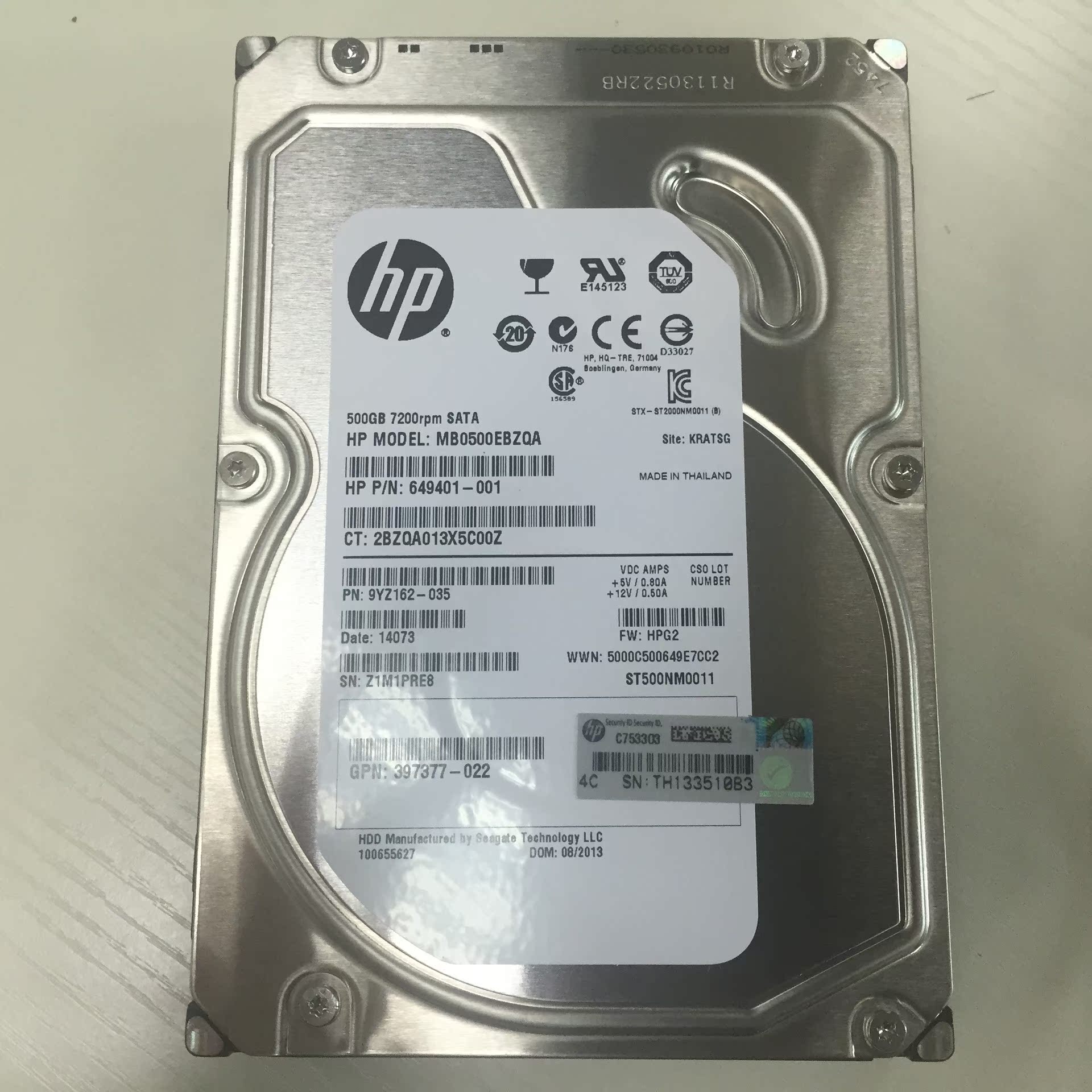 hp全新 希捷企业硬盘500g 台式机电脑硬盘1t 500g 7200转监控硬盘