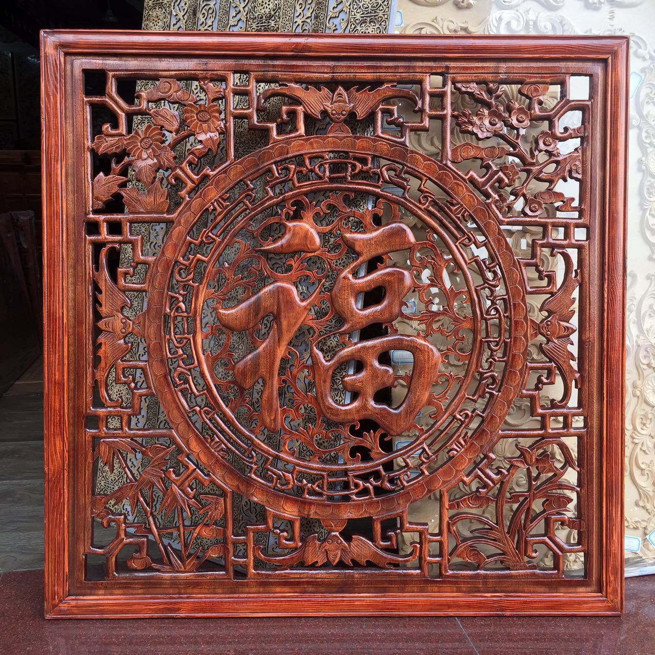 东阳木雕木质木头摆件艺品加工 创意木雕浮雕墙壁挂饰挂件批发