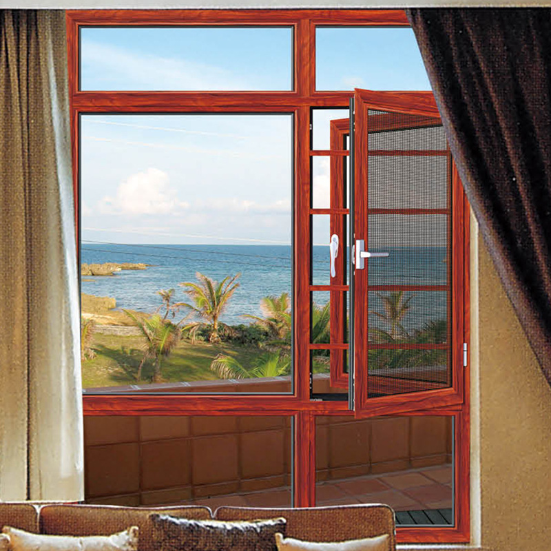 厂家供应 防盗窗 按图定制生产 隔音隔热 断桥铝合金平开窗