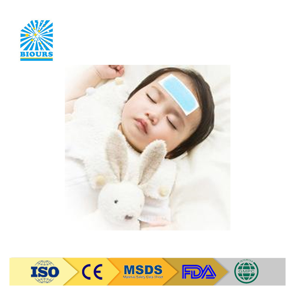 现货小孩大人退热贴 夏季降温贴 水果味冰贴 oem贴牌 iso认证