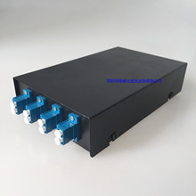 小方头LC 4口8芯单模光纤终端盒 供SC FC ST方口 圆口光缆熔接盒