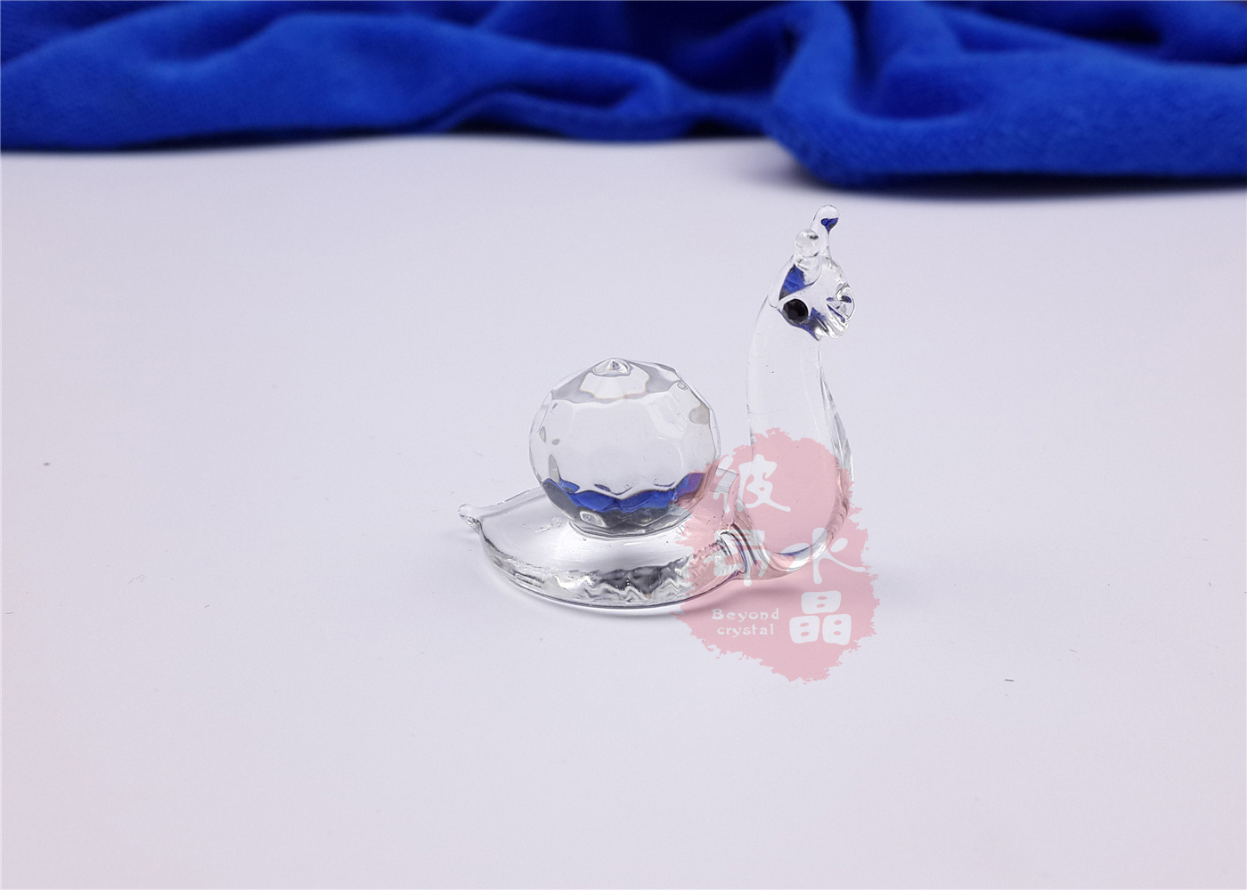 供应优质水晶小动物摆件蜗牛摆件 水晶摆件
