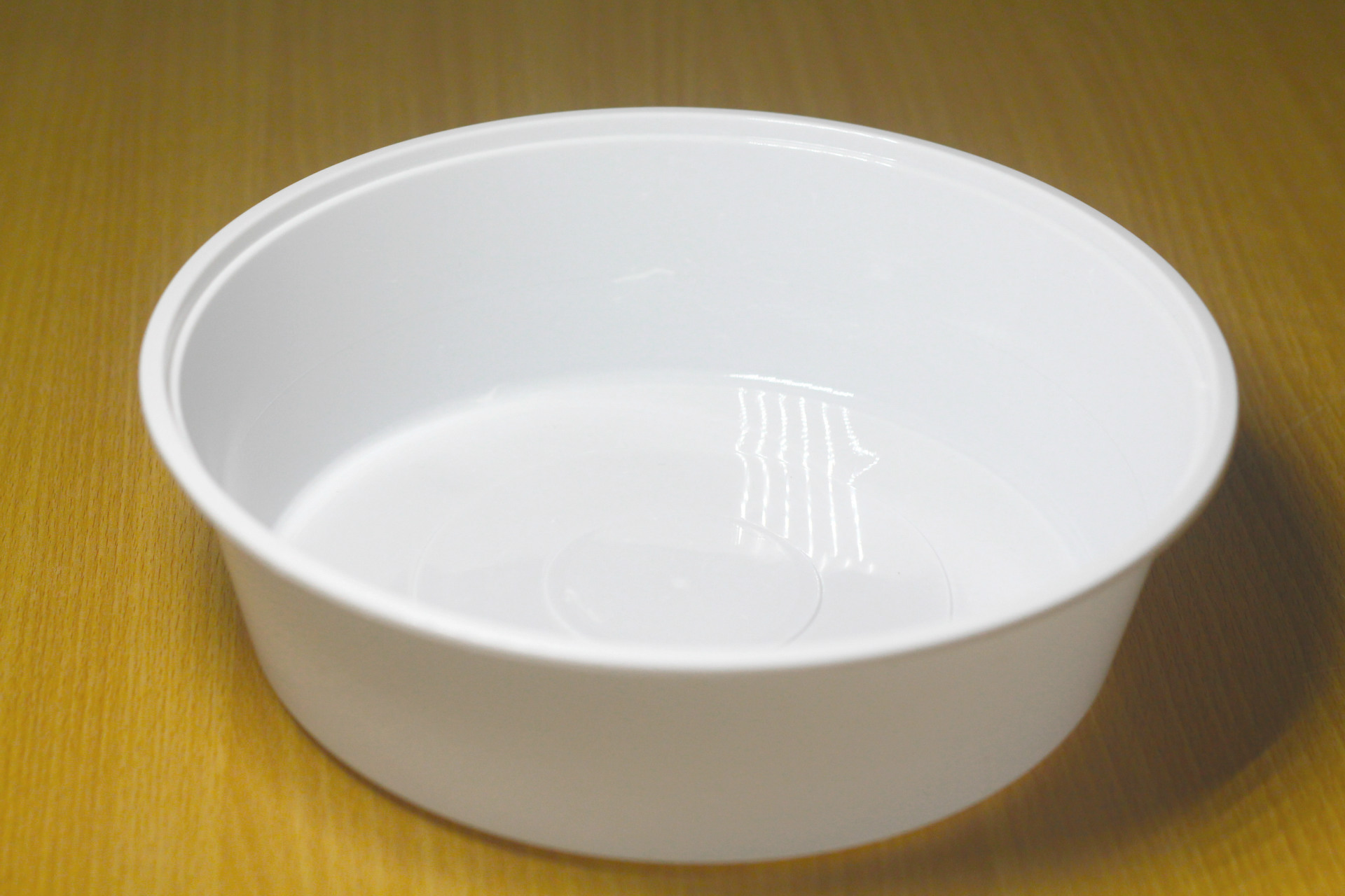 一次性餐具 圆碗带盖白色2500ml一次性饭盒 pp塑料干.