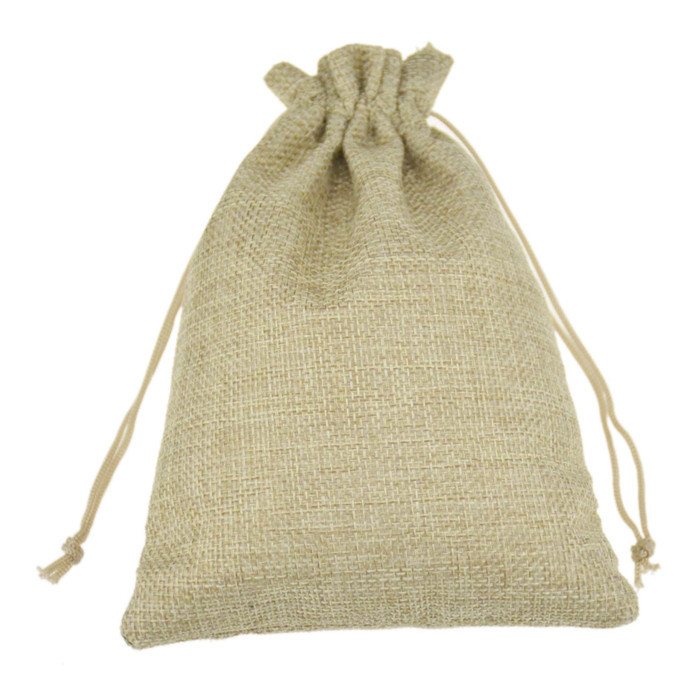 2016新款抽绳棉麻包装袋束口简约可爱饰品袋麻布袋批发