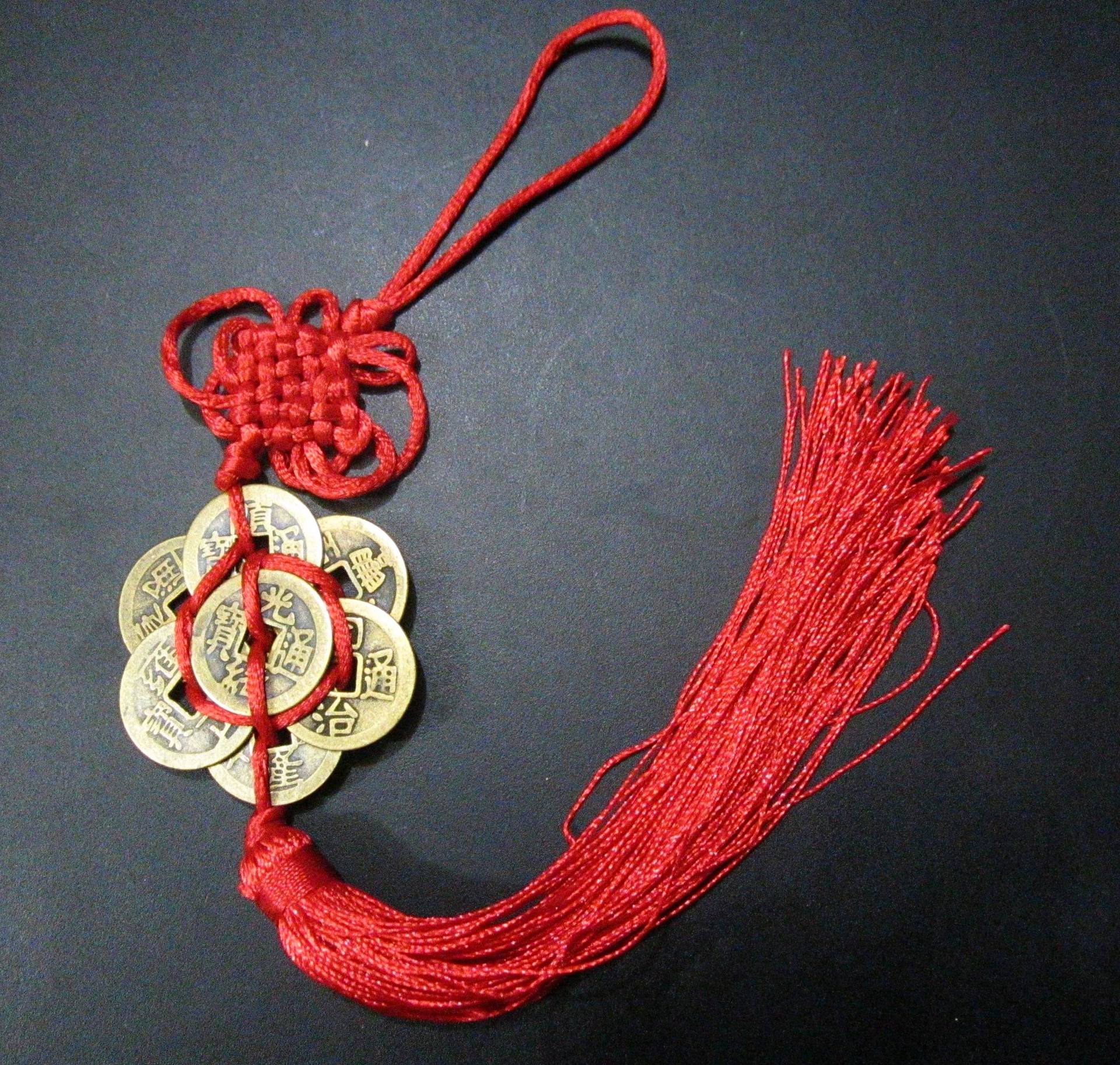 汽车挂件 铜钱挂件 吉祥如意 保平安车挂 中国结八帝挂件厂价直销