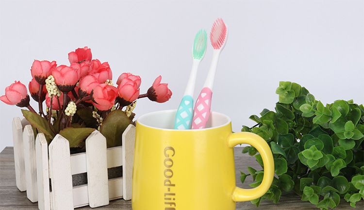 4044奥洛菲喜庆双支装超柔纤丝刷毛牙刷新婚必备