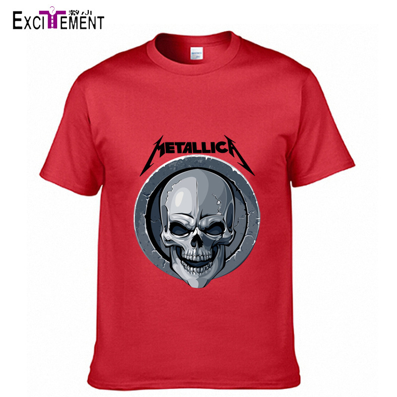 新款金属乐队纯棉短袖t恤衫潮流摇滚metallica体恤大码t恤