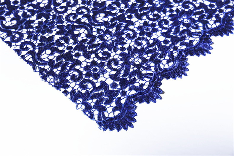 新款箱包鞋子立体水溶蕾丝布料服装蕾丝面料-花边