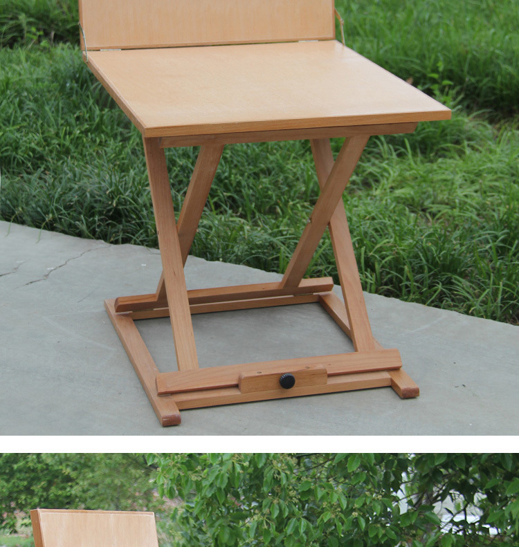 60*60进口红榉木制 油画折叠静物台写生台美术素描静物台拍摄台