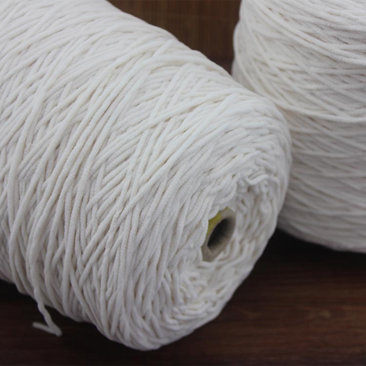 汇彩细圆绒雪尼尔纱线 机织雪尼尔纱 中粗棒针毛线 花式手编毛线