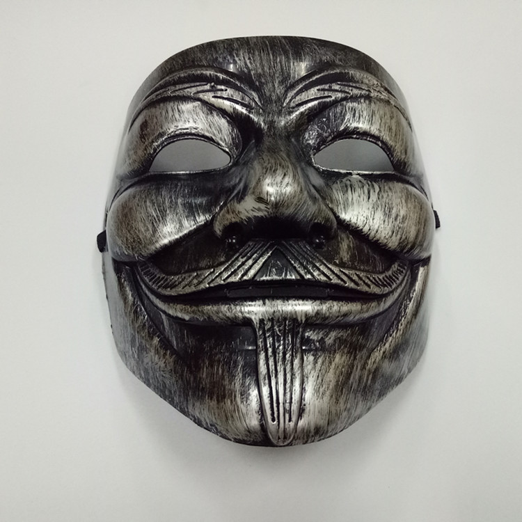 v字杀手面具 v脸面具 v字面具 影视面具 v字仿古面具 面具批发
