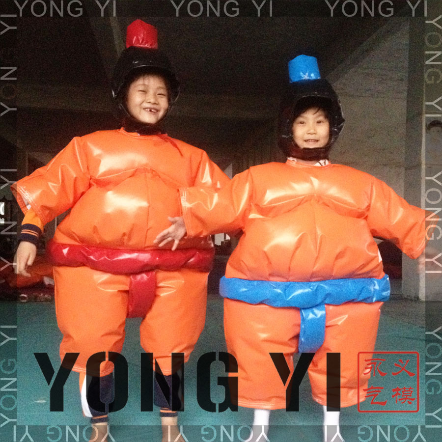 供应儿童相扑服小孩相扑趣味运动会超级相扑衣sumowreslingsuit