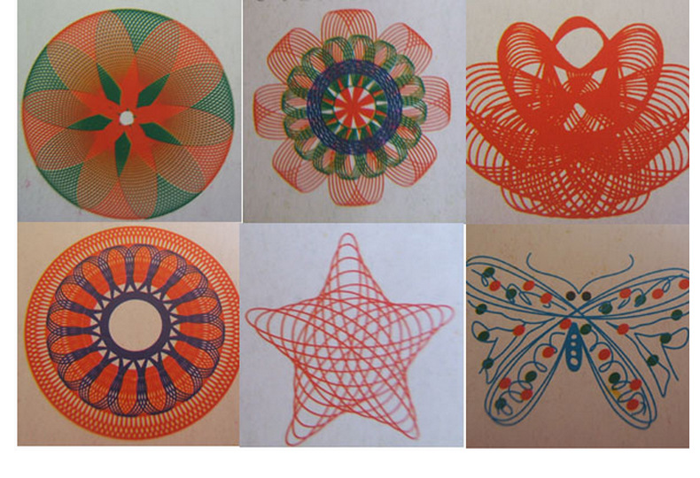 儿童万花尺绘画套装 万花尺繁花曲线规 创意图案画板套装