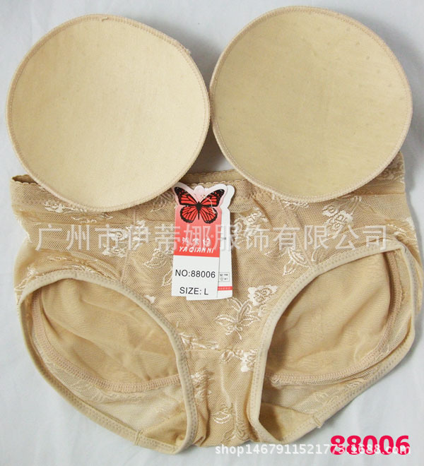 棉垫丰臀蕾丝提臀裤88006 Lace push up panty with cotton pads