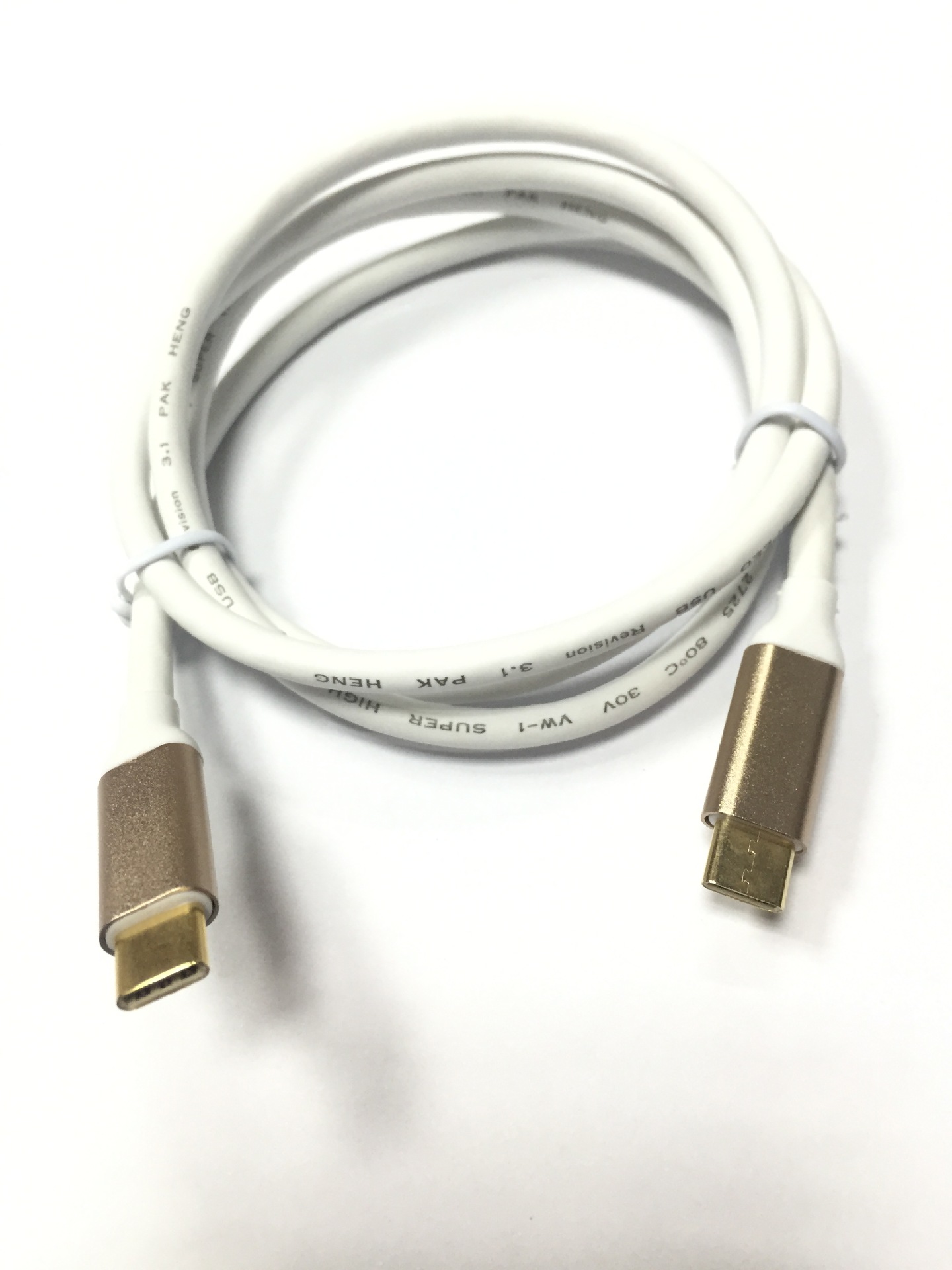 1电脑充电数据线 cm to cm usb3.1铝壳 1m