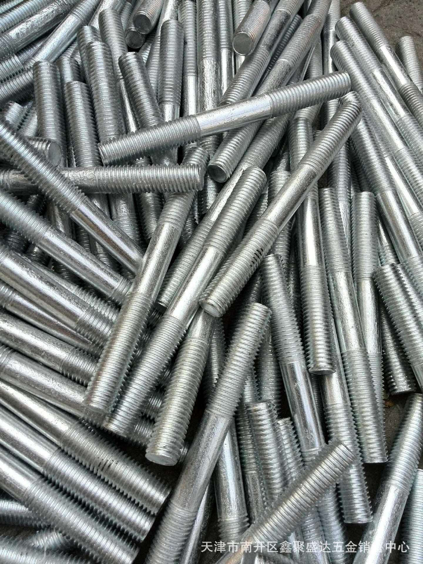 镀白锌双头螺栓