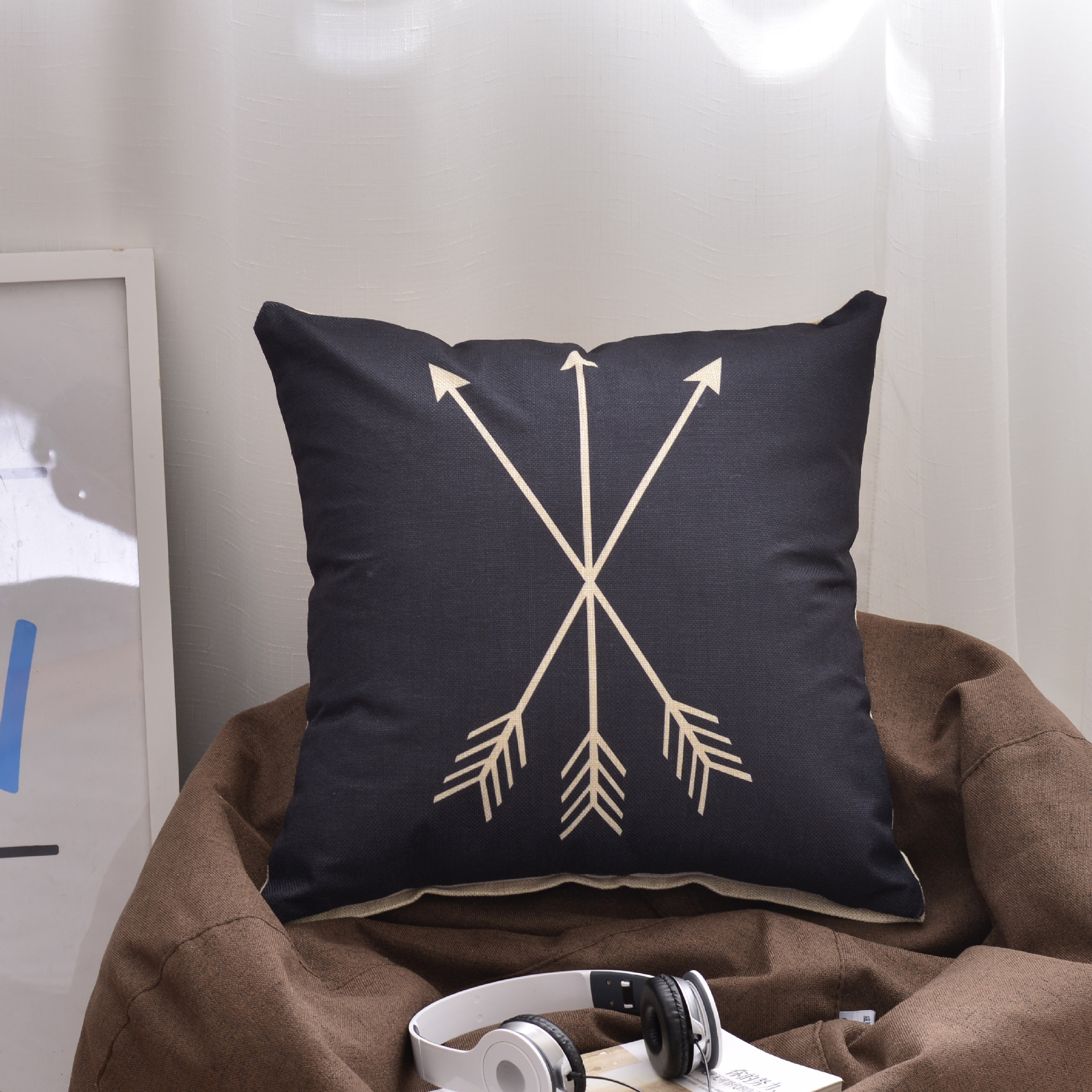 几何图案清新抽象卡通抱枕沙发靠垫床靠枕套时尚抱枕套抱枕定制