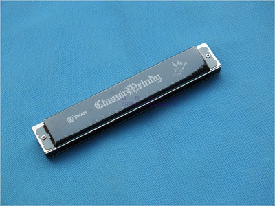 口琴天鹅口琴 演奏24孔口琴复音c调口琴 sw24h-bk签名口琴