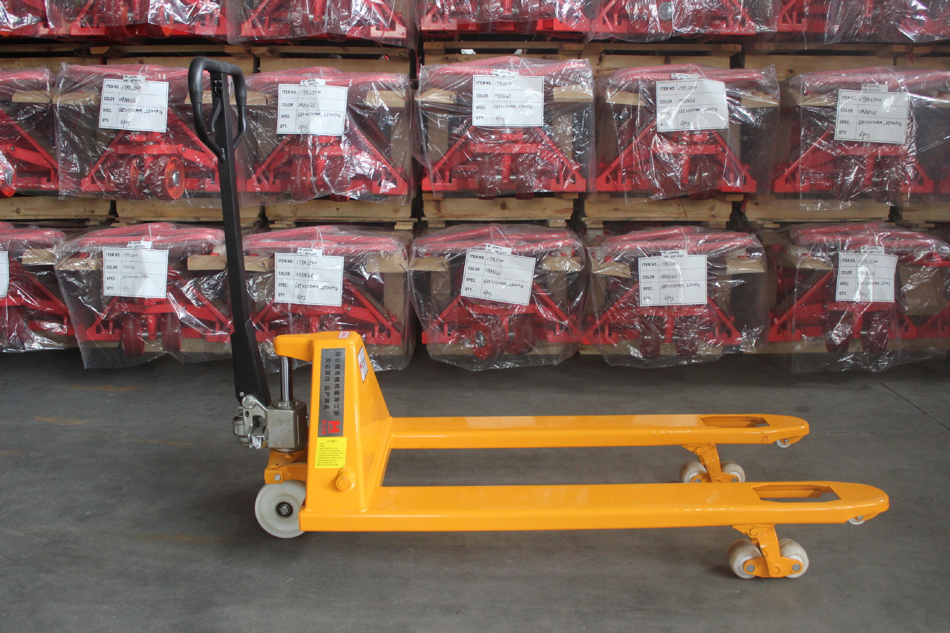 3吨手动液压搬运车地牛托盘车装卸车油压手推拖车厂