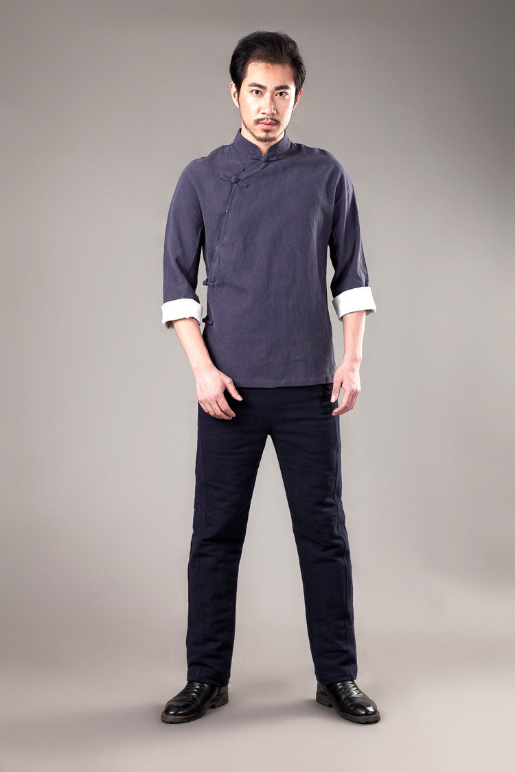 民国中山装 立领青年民国中山装 定做五四