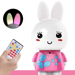 k密婴儿童小白兔子早教机故事机可充电下载音乐玩具mp3定制oem